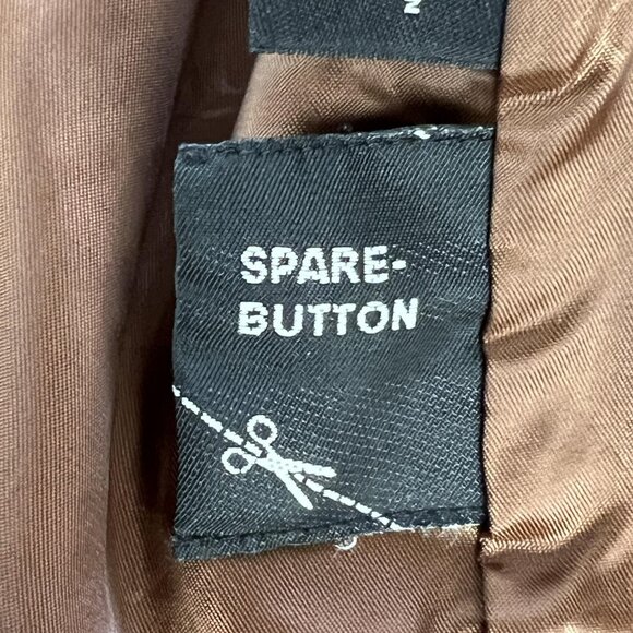 Murano Mens L Jacket Brown Leather Butter Soft Lambskin Full Zip Pockets Classic - Picture 6 of 16